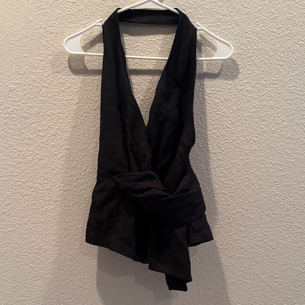 Zara Dark Navy Blouse